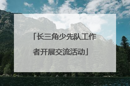 长三角少先队工作者开展交流活动