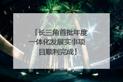 长三角首批年度一体化发展实事项目顺利完成