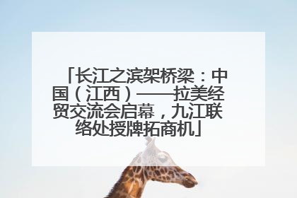 长江之滨架桥梁：中国（江西）——拉美经贸交流会启幕，九江联络处授牌拓商机