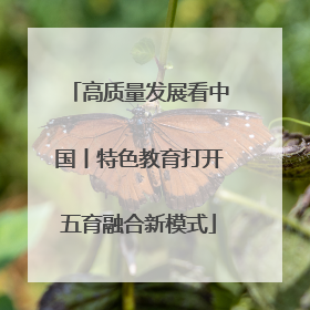 高质量发展看中国丨特色教育打开五育融合新模式