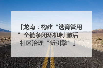 龙南：构建“选育管用”全链条闭环机制 激活社区治理“新引擎”