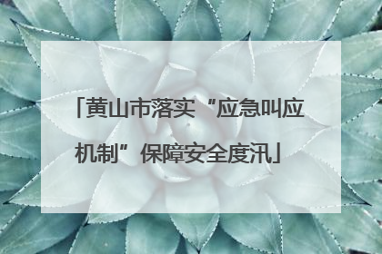 黄山市落实“应急叫应机制”保障安全度汛