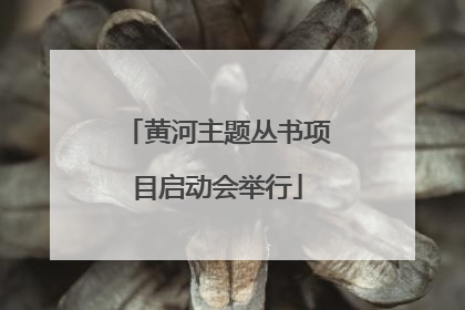 黄河主题丛书项目启动会举行