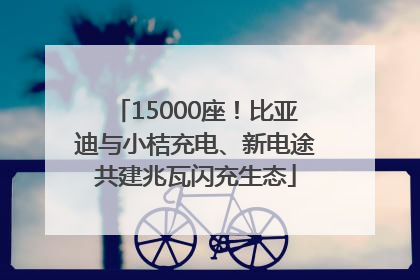 15000座！比亚迪与小桔充电、新电途共建兆瓦闪充生态