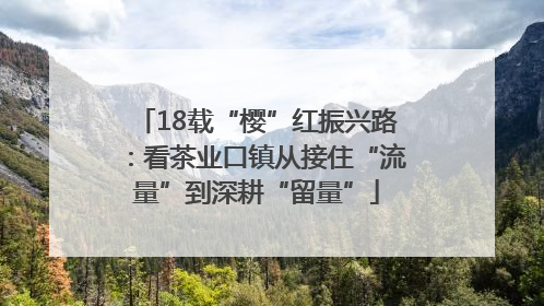 18载“樱”红振兴路：看茶业口镇从接住“流量”到深耕“留量”