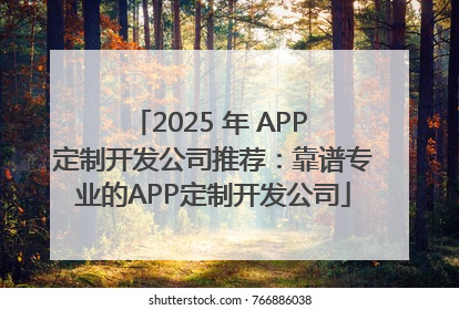 2025 年 APP 定制开发公司推荐：靠谱专业的APP定制开发公司