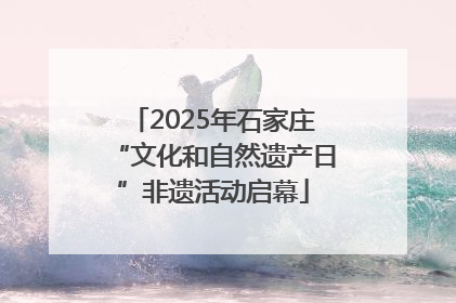 2025年石家庄“文化和自然遗产日”非遗活动启幕