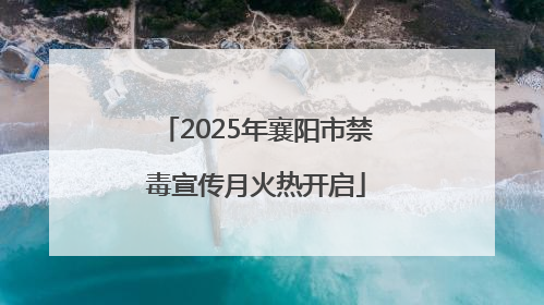 2025年襄阳市禁毒宣传月火热开启