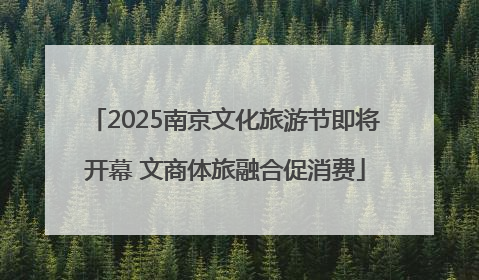 2025南京文化旅游节即将开幕 文商体旅融合促消费